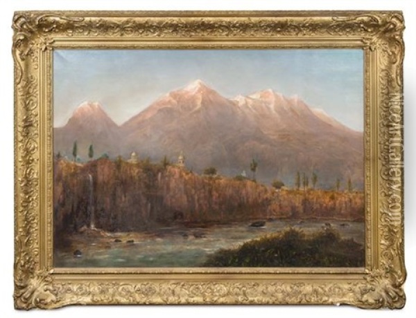 Mountain Landscape Oil Painting - Norton Bush