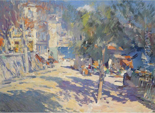 View Of The South Of France Oil Painting - Konstantin Alexeievitch Korovin