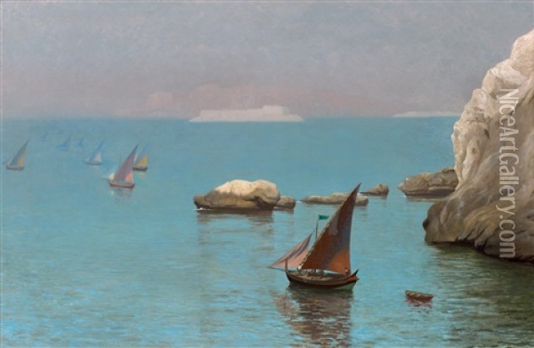 Le Golfe D'aqaba Oil Painting - Jean-Leon Gerome