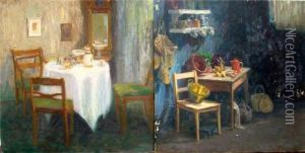 3 Olgemalde Oil Painting - Rudolf Possin
