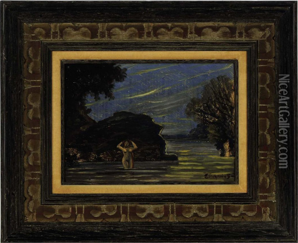 Between The Dark And Daylight Oil Painting - Louis Michel Eilshemius