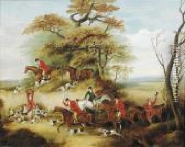 The Death Of A Fox Oil Painting - Dean Wolstenholme, Snr.
