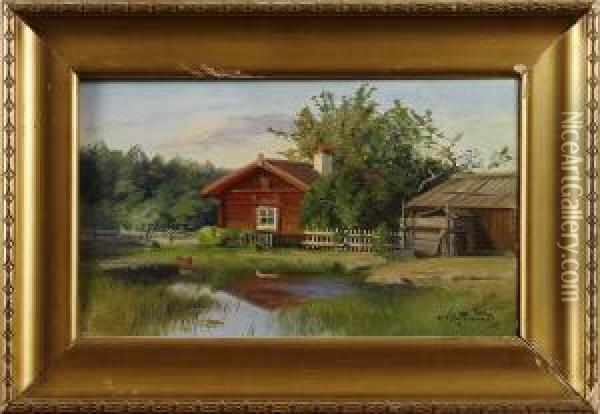 Knipphammarennerike Oil Painting - Alfred Thorne