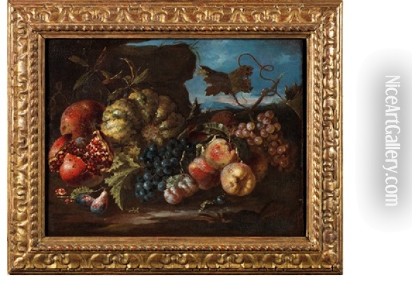 Natures Mortes Oil Painting - Giovanni Paolo Castelli (lo Spadino)