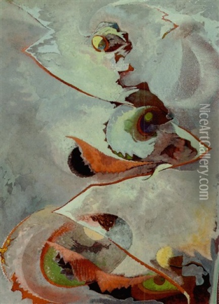 Abstract - Birds Oil Painting - Will Henry Stevens
