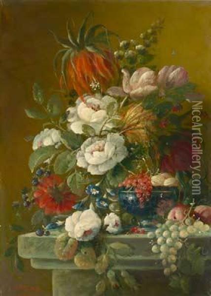 Blumenstilleben Oil Painting - Camille Fourdoin Le Mair