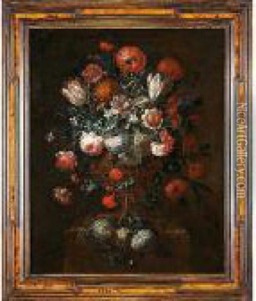 Florero Oil Painting - Pieter III Casteels