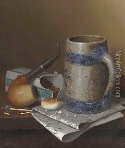 Two Ounces Oil Painting - William Michael Harnett