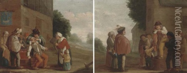 The Dentist (+ The Speaker; Pair) Oil Painting - Pieter de Bloot
