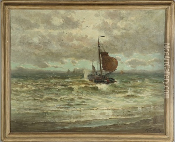 Scheveningen Oil Painting - Charles Paul Gruppe