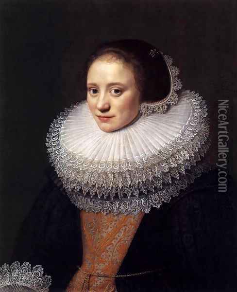 Portrait of a Woman 3 Oil Painting - Michiel Jansz. van Miereveld