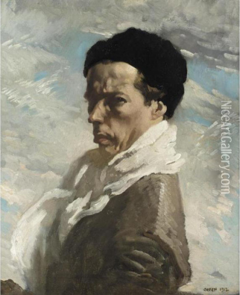 Self Portrait Oil Painting - Sir William Newenham Montague Orpen