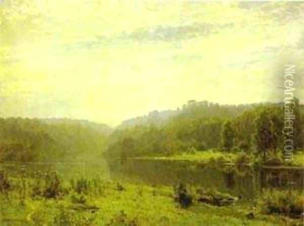 Misty Morning 1885 Oil Painting - Ivan Shishkin