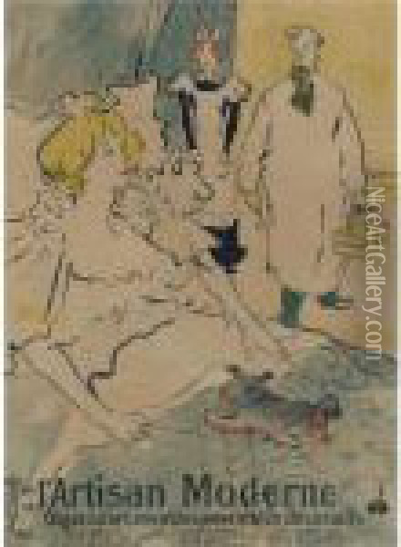L'artisan Moderne (d. 350; W. P24; Adr. 59) Oil Painting - Henri De Toulouse-Lautrec