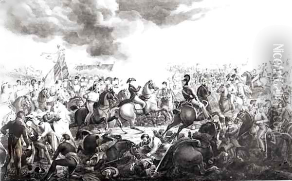 Wellington at the Battle of Waterloo Oil Painting - John Augustus Atkinson