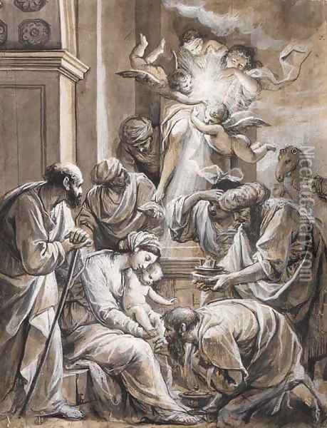 The Adoration of the Magi Oil Painting - Carlo Alberto Baratta