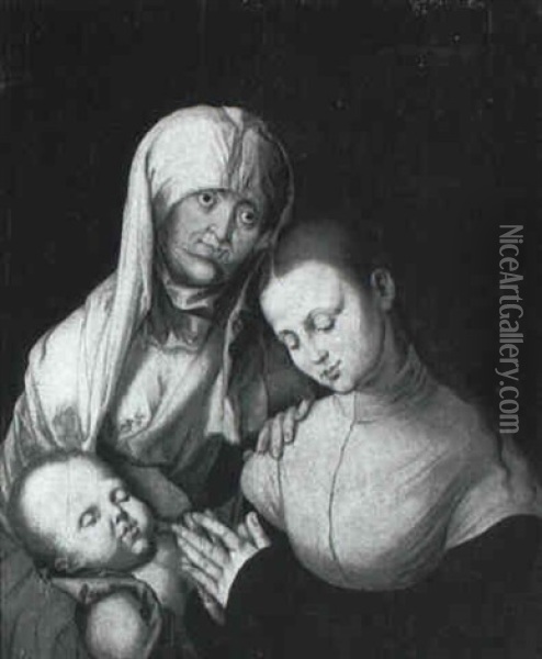 Sainte Anne, La Vierge Et L'enfant Jesus Oil Painting - Albrecht Duerer
