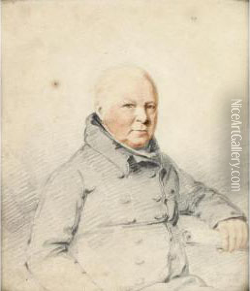 Portrait Of A Gentleman Oil Painting - William James Bennett