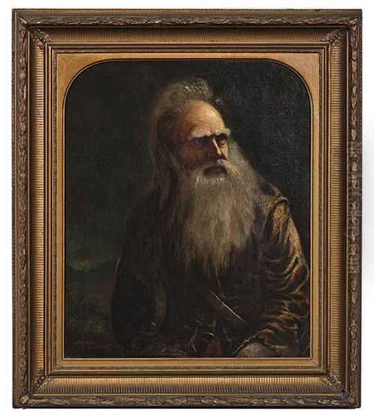 Mountain Man Oil Painting