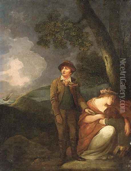 Shipwrecked Oil Painting - George Morland