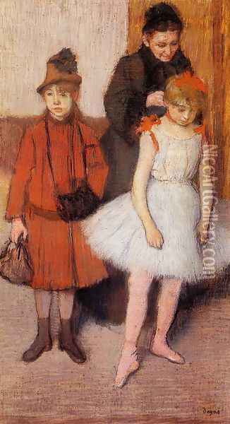 The Mante Family I Oil Painting - Edgar Degas