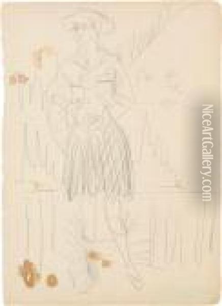 Pfadfinder, Mitkompass In Der Hand Oil Painting - Ernst Ludwig Kirchner