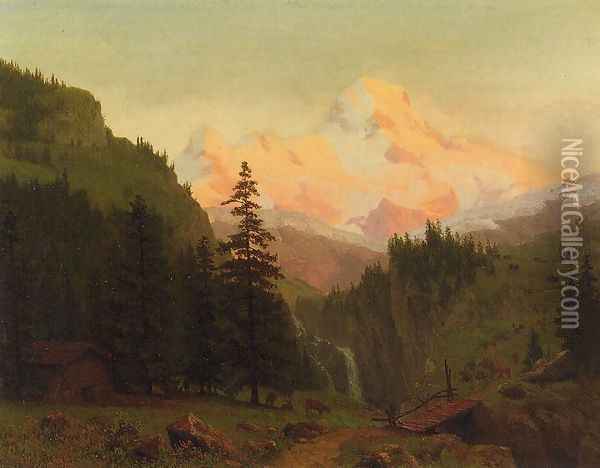Landscape II Oil Painting - Albert Bierstadt