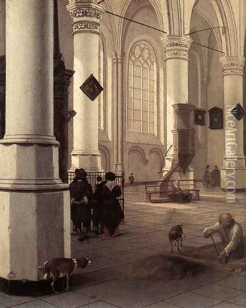The New Church at Delft Oil Painting - Hendrick Van Vliet