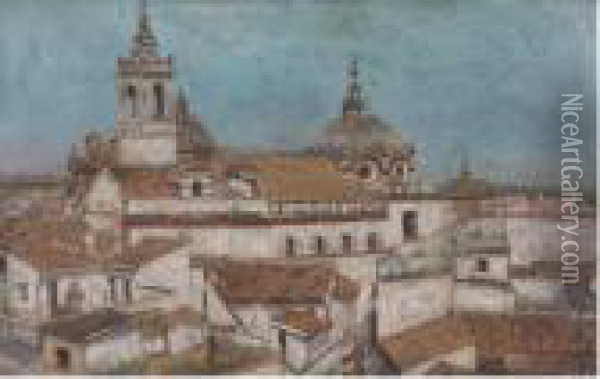 Rooftops Seville Oil Painting - Alson Skinner Clark