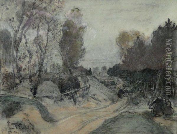 Le Chemin Oil Painting - Auguste Louis Lepere