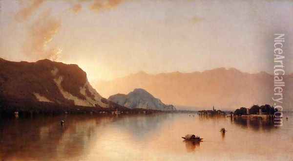 Isola Bella In Lago Maggiore Oil Painting - Sanford Robinson Gifford