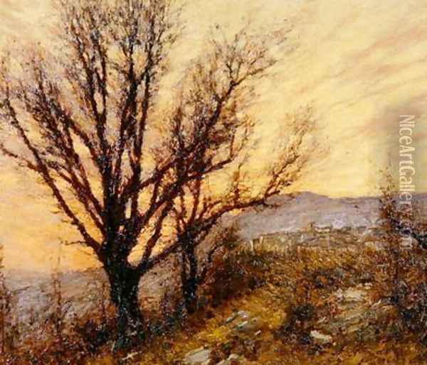 Winter in the Seaward Alps Oil Painting - Henry Herbert La Thangue