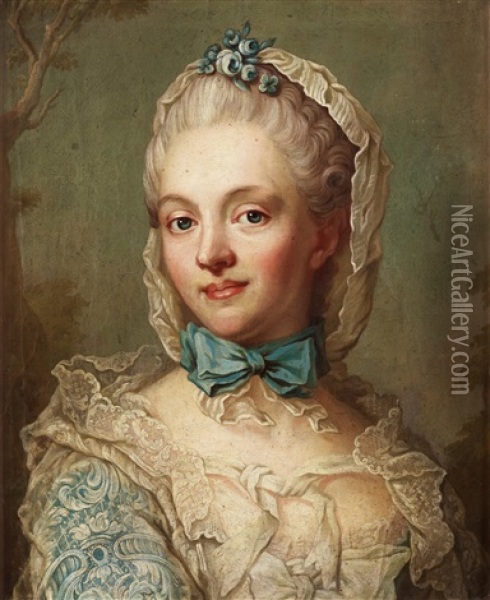 Grevinnan Anna Elisabeth Lowenhielm Oil Painting - Jacob Bjork