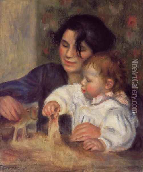 Gabrielle And Jean2 Oil Painting - Pierre Auguste Renoir