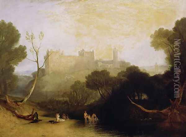 Linlithgow Palace, c.1807 Oil Painting - Joseph Mallord William Turner