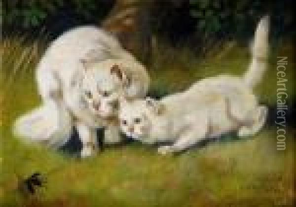 Dve Maciatka Oil Painting - Arthur Heyer