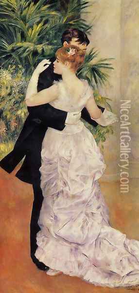 City Dance Oil Painting - Pierre Auguste Renoir