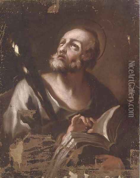 Saint Jerome in his Study Oil Painting - Luca Giordano
