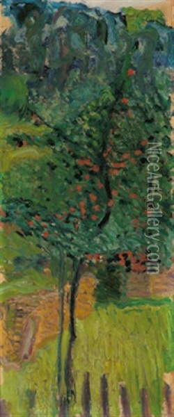 Obstbaum Oil Painting - Richard Gerstl
