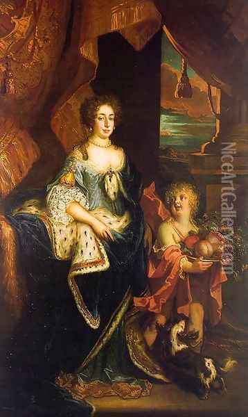 Lady Elizabeth Somerset (Countess, later Duchess of Powis) Oil Painting - Jacob Huysmans