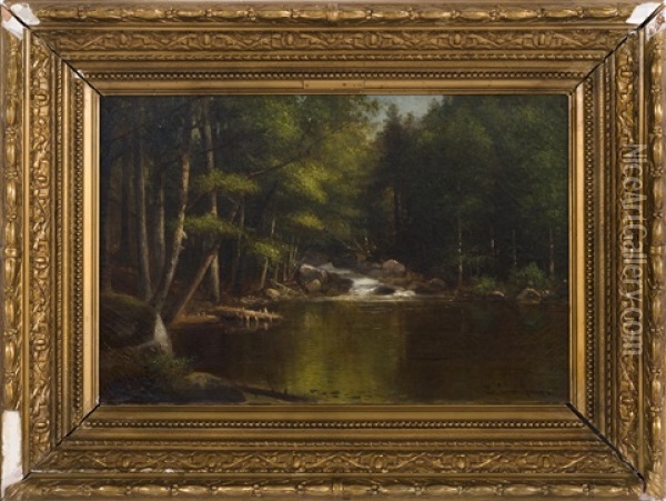 Forest Pool Oil Painting - Benjamin Champney