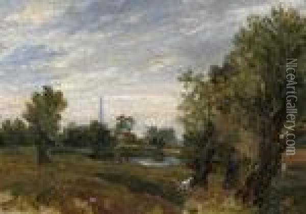 Landscape Oil Painting - John Frederick Kensett
