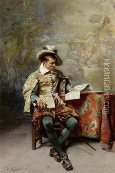 Far Away Thoughts Oil Painting - Cesare Auguste Detti