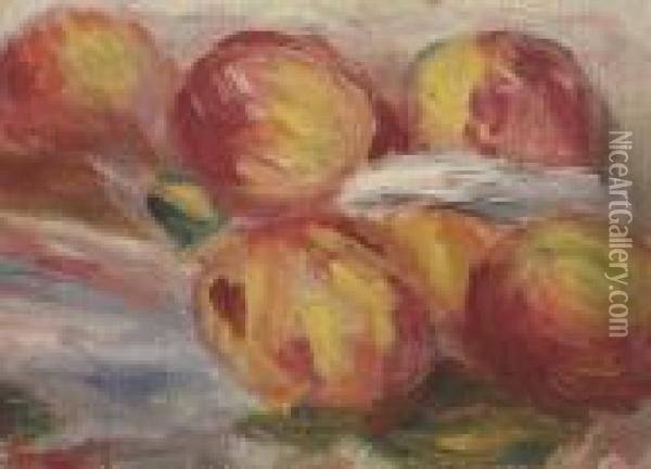 Pommes Oil Painting - Pierre Auguste Renoir