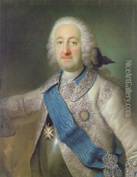 Portrat Des Grafen Johann Franz Von Rothenstein, Freiherr Von Prettlack Oil Painting - Georg Khristopher Groot