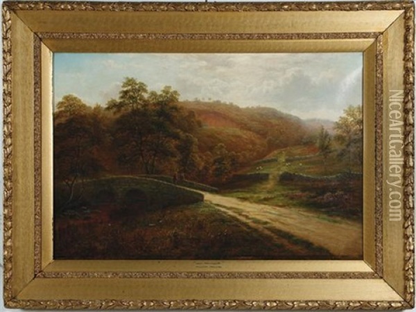 Near Harrogate Oil Painting - William Mellor