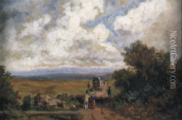 Motiv Bei Rosenheim Oil Painting - August (Friedrich A.) Reinhardt