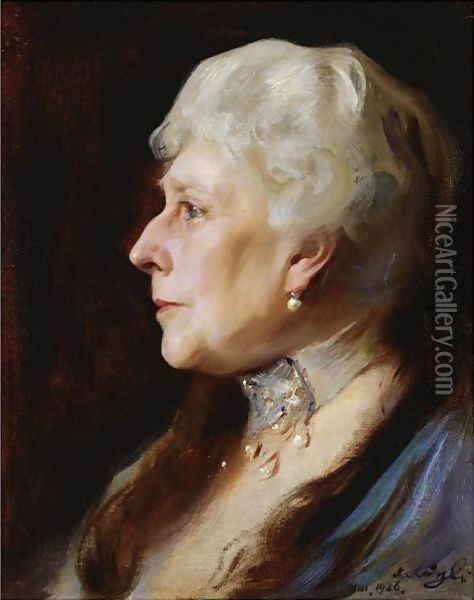 Portrait Of Princess Beatrice Oil Painting - Philip Alexius De Laszlo