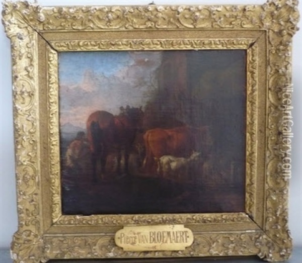 Scene Pastorale Oil Painting - Pieter van Bloemen