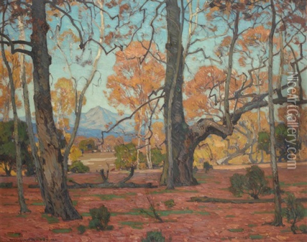 Patriarchs Of The Grove Oil Painting - William Wendt